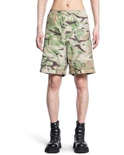1017 ALYX 9SM Camouflage Printed Bermuda Shorts - Green