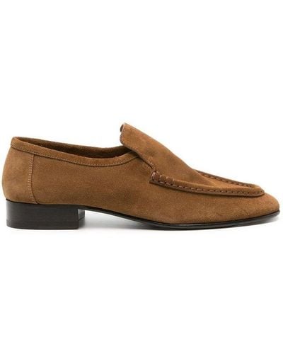 The Row Stitched Detailed Loafers - Brown