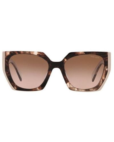 Prada 54mm Cat Eye Sunglasses - Brown