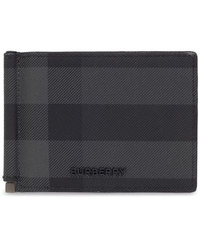 Burberry Bifold Wallet With Logo - Black