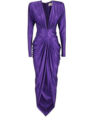 Alexandre Vauthier Maxi Dress - Purple