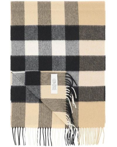 Burberry Checked Fringed-edge Scarf - Multicolor