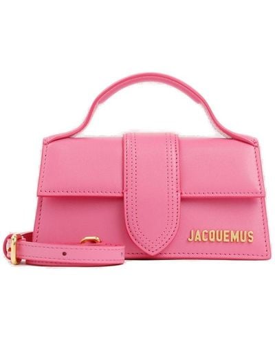 Jacquemus Le Bambino Mini Leather Tote Bag - Pink