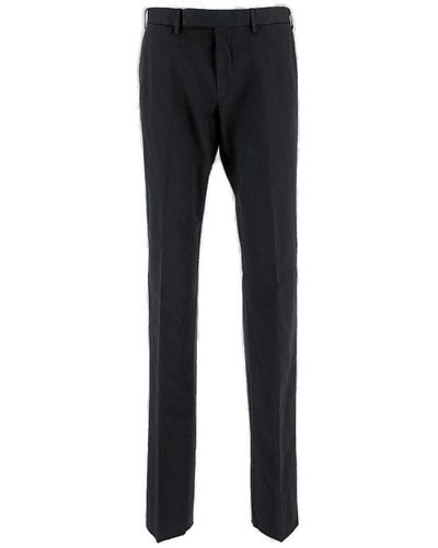 Zegna Tapered-leg Tailored Chino Trousers - Black