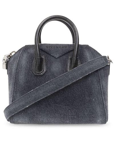 Givenchy 'antigona Mini' Shoulder Bag - Blue