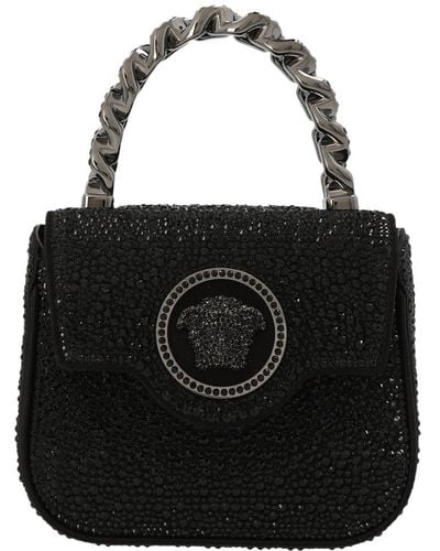 Versace La Medusa Mini Handbag - Black
