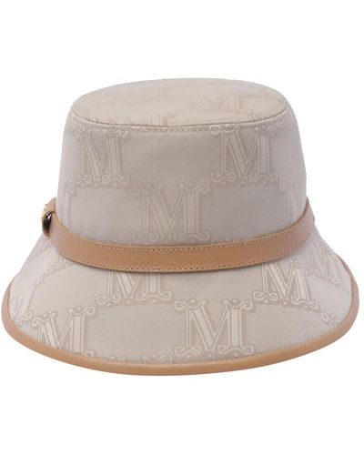 Max Mara Beige Elce Bucket Hat - Natural