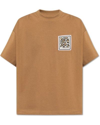 Emporio Armani Cotton T-shirt, - Brown