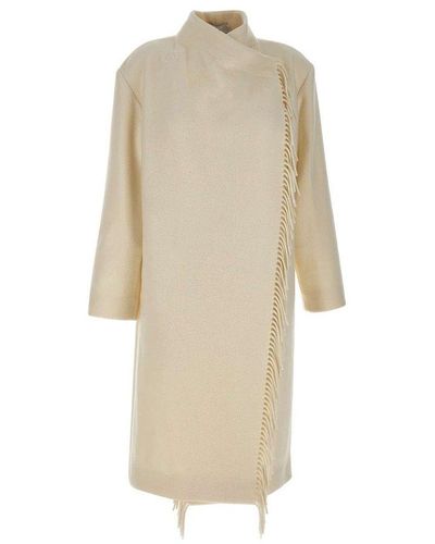 IRO Ricky Mock-neck Coat - White