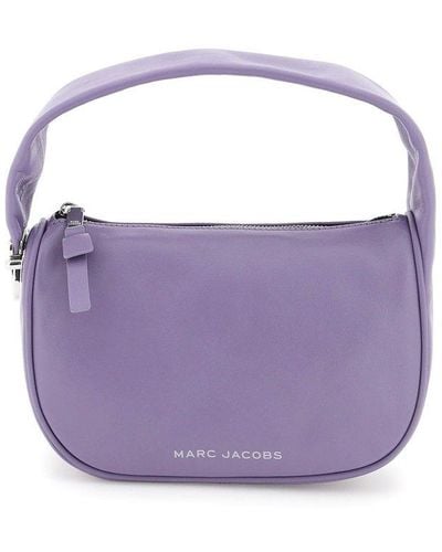 Marc Jacobs 'the Pushlock' Mini Hobo Bag - Purple