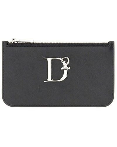 DSquared² Pouch With Logo - Black