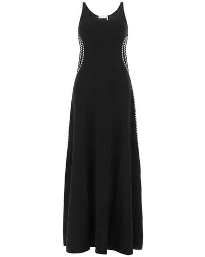 Chloé Cut-out Sleeveless Dress - Black