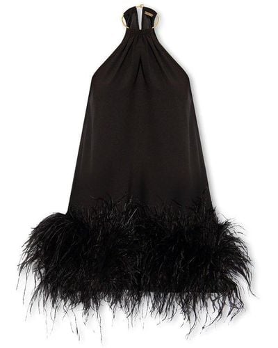 Cult Gaia ‘Reeves’ Dress With Feathers - Black