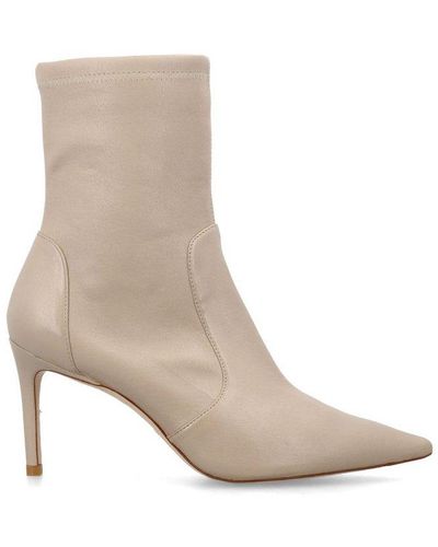 Stuart Weitzman Pointed-toe Heeled Boots - Brown