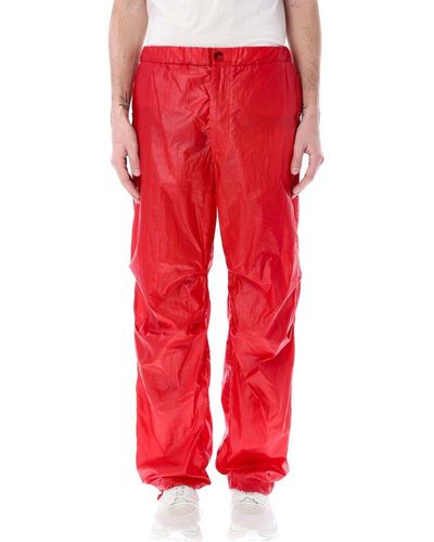 Ferragamo Drawstring Cargo Trousers - Red