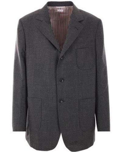Thom Browne Single-breasted Tailored Blazer - Grey