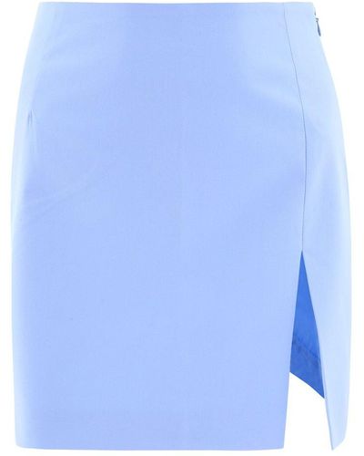 ANDAMANE Gioia High Waist Mini Skirt - Blue