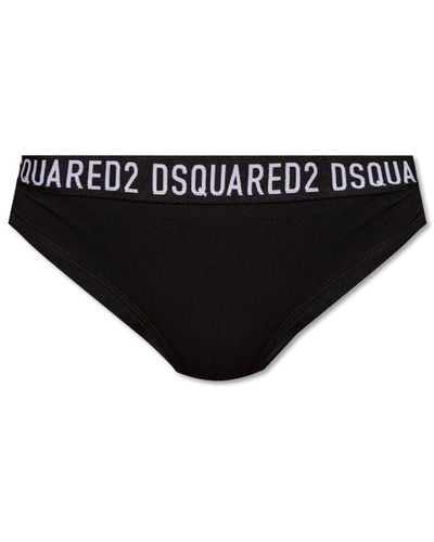 DSquared² Black Bra With Logo