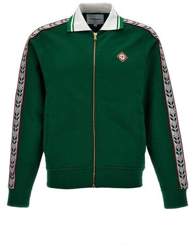 Casablancabrand Laurel Zip Up Sweatshirt - Green