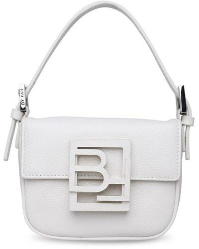 BY FAR White Leather Alfie Bag
