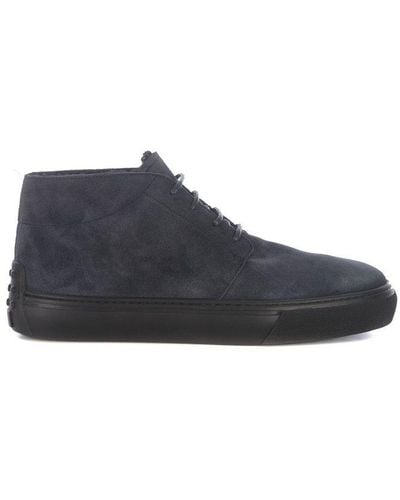 Tod's Lace-up Ankle Boots - Blue