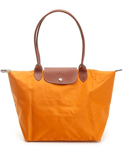 Longchamp Le Pliage Large Tote Bag - Orange