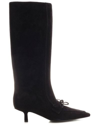 Burberry Storm Square-toe Knee-high Boots - Black