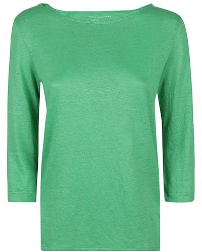 Majestic Wide-neck T-shirts - Green