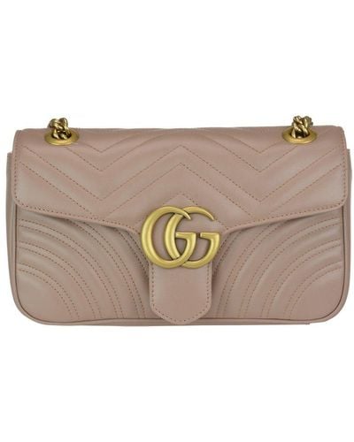 Gucci GG Marmont Shoulder Bag - Brown