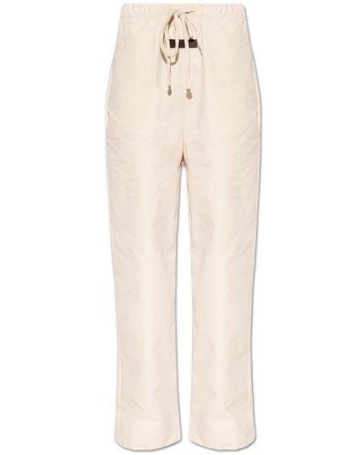 Fear Of God Logo Patch Drawstring Trousers - White