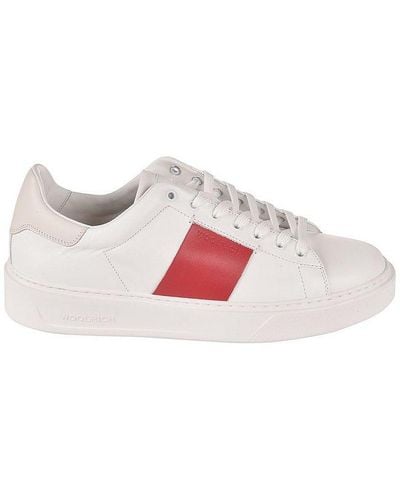Woolrich Side-stripe Lace-up Trainers - White