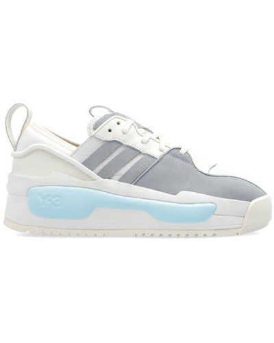 Y-3 Rivalry Logo Debossed Trainers - White