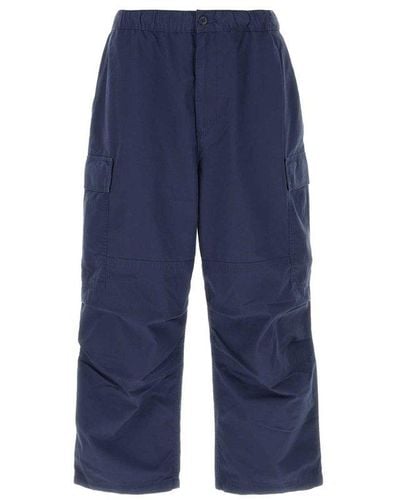 Carhartt Darted Knee Detailed Cargo Trousers - Blue