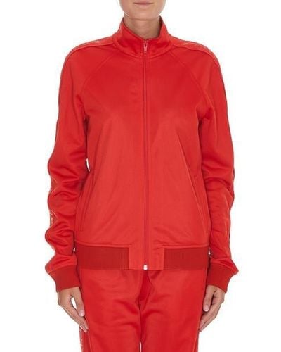 Givenchy Zipped Logo Jumper - Red