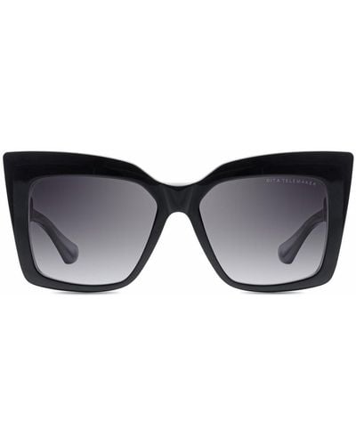 Dita Eyewear Telemaker Butterfly Frame Sunglasses - Black