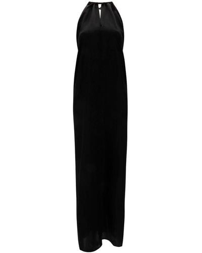 Acne Studios Keyhole-neck Open-back Maxi Dress - Black