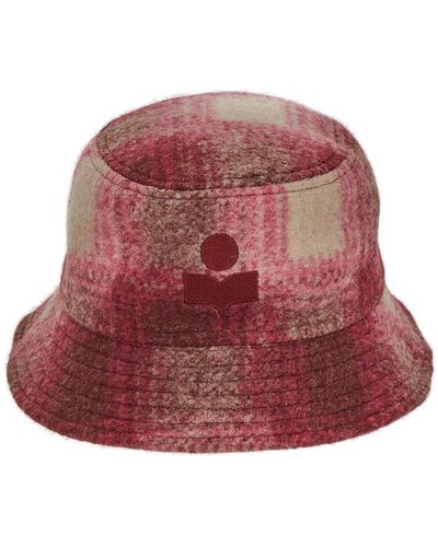 Isabel Marant Haley Bucket Hat - Red