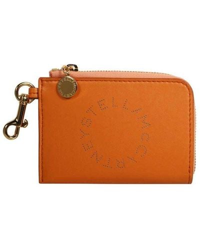 Stella McCartney Stella Logo Alter-nappa Card Holder - Orange