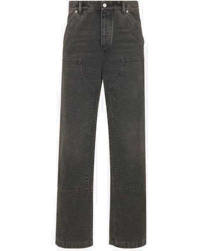 Dior Straight-leg Jeans - Gray