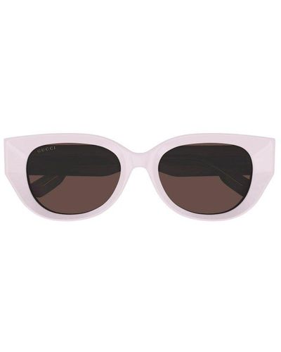 Gucci Butterfly Frame Sunglasses - White