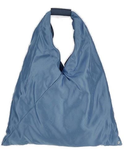 MM6 by Maison Martin Margiela Japanese Triangle Top Handle Bag - Blue