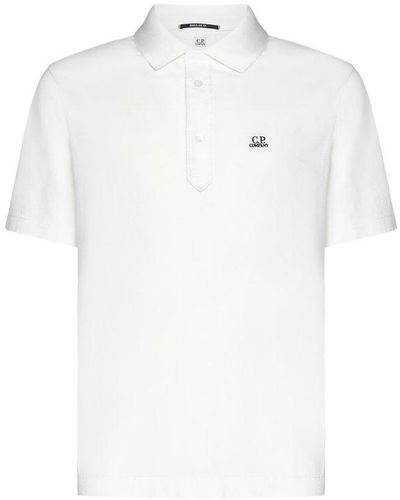 C.P. Company 1020 Jersey Polo Shirt - White