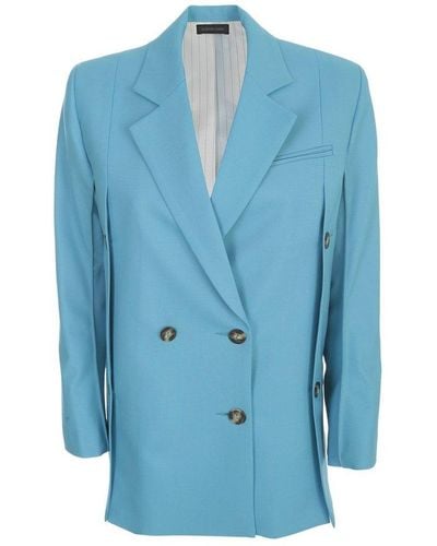 Eudon Choi Double-breasted Tailored Blazer - Blue