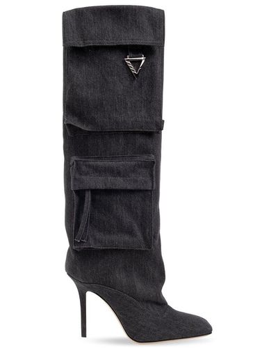 The Attico Sienna Heeled Knee-high Boots - Black