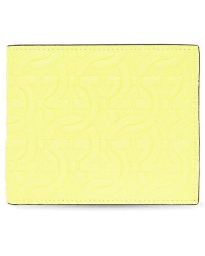 Ferragamo Leather Wallet - Yellow