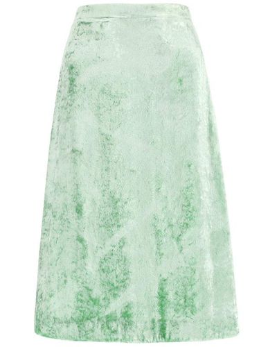 Jil Sander A-line Midi Skirt - Green