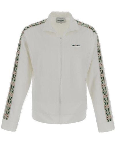 Casablancabrand Casa Sport Zip-up Long-sleeved Jacket - Grey