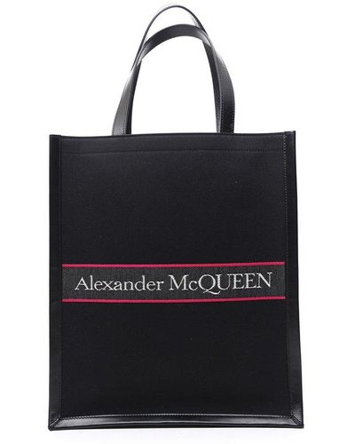 Alexander McQueen Logo Tote Bag - Black