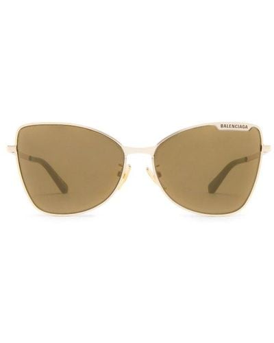 Balenciaga Butterfly Frame Eyewear Sunglasses - Metallic