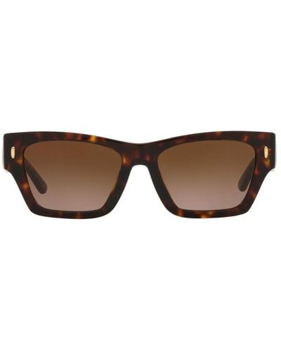 Tory Burch Rectangular Frame Sunglasses - Black